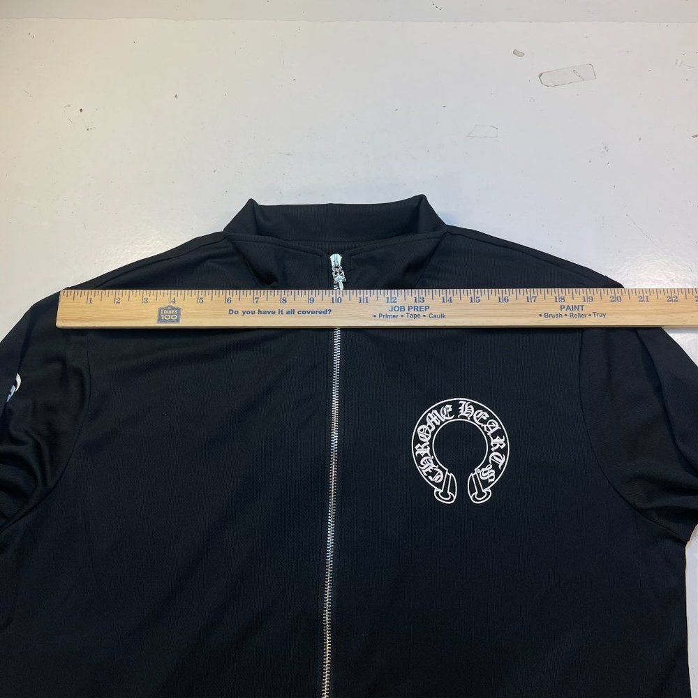 Unbranded BLACK HORSESHOE LOGO ZIP UP TRACK JACKET Sz Mens XL - Picture 15 of 16